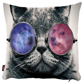 Kedili Yastık Kılıfı-10